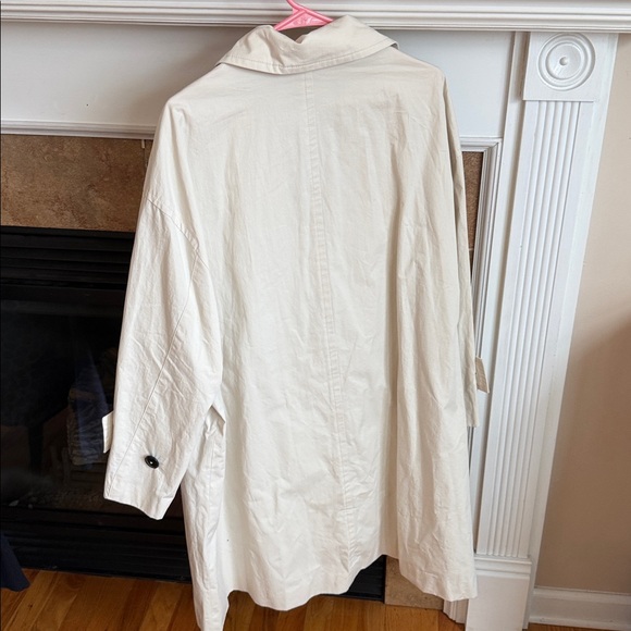 Zara Women's Classic Cream Trench Coat - Picture 4 of 5